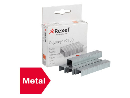 Rexel Agrafes Odyssey pour agrafeuse Odyssey, zingué