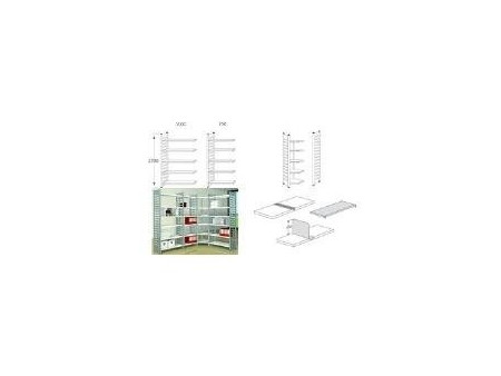 kerkmann Rayonnage 'M2', 5 tablettes, (L)1.000 x (H)2.200 mm