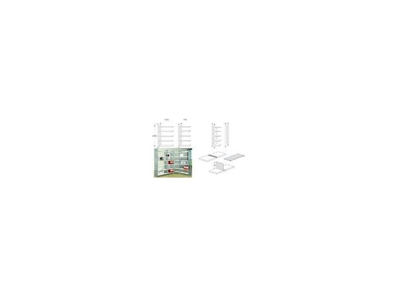 kerkmann Rayonnage 'M2', 5 tablettes, (L)750 x (H)2.200 mm
