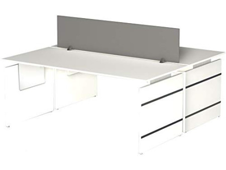 kerkmann Table annexe avec piètement panneau Form 4, blanc