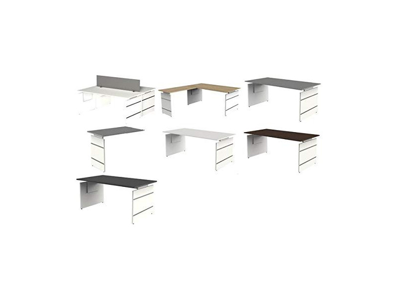 kerkmann Table annexe avec piètement panneau Form 4, wengé