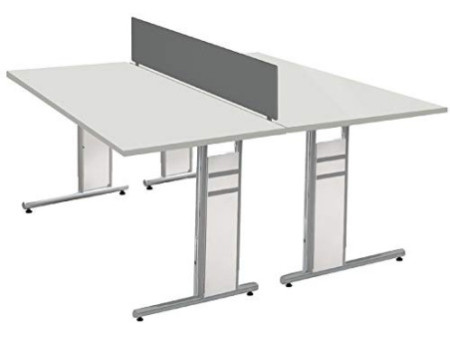 kerkmann Bureau Form 4, (L)1.200 mm, anthracite