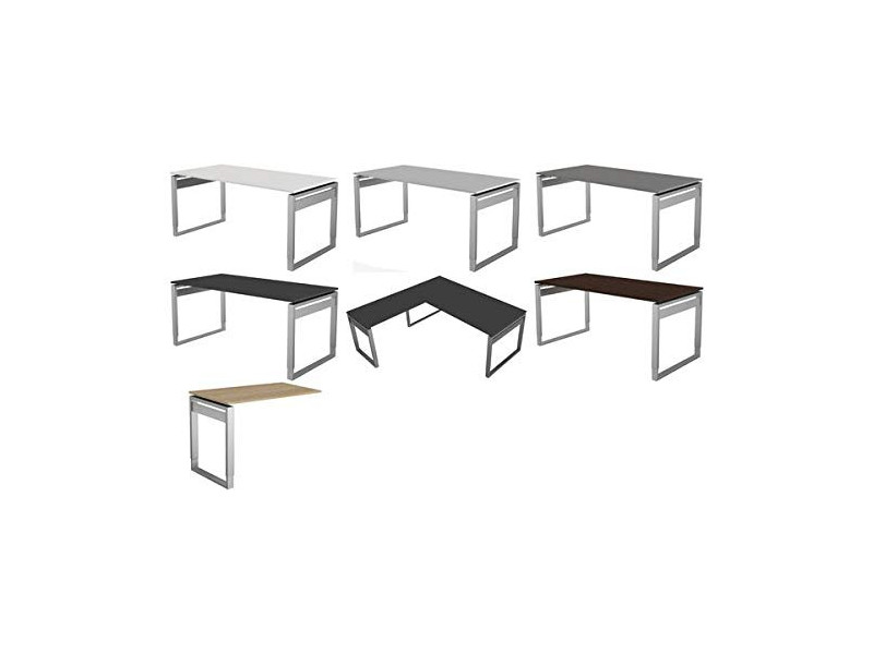 kerkmann Table annexe Form 5, piètement cadre, gris clair