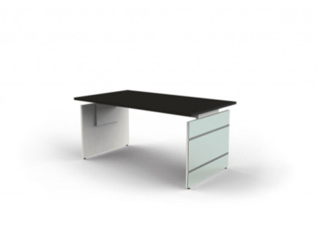 kerkmann Bureau avec piètement panneau LUGANO, anthracite