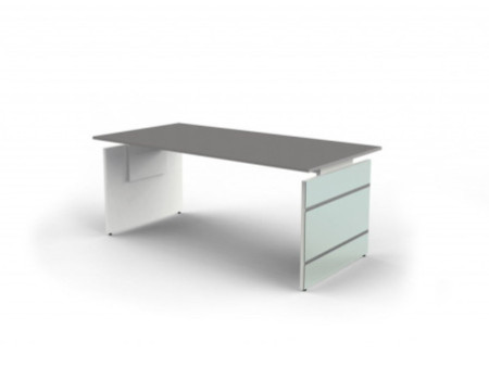 kerkmann Bureau avec piètement panneau LUGANO, graphite
