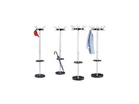 kerkmann Portemanteau sur pied Public 8, 12 crochets, gris