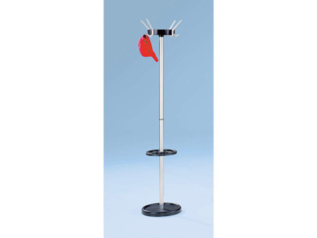 kerkmann Portemanteau sur pied Public 16, 24 crochets, gris