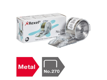 Rexel Cartouche / agrafes No. 270 pour Stella 70, zingué