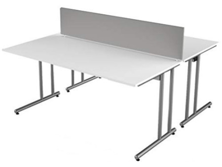 kerkmann Bureau Start Up, (L)1.800 x (H)750 mm, anthracite