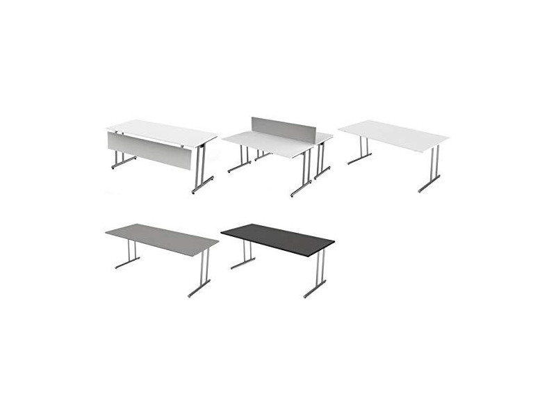 kerkmann Bureau Start Up, (L)2.000 x (H)750 mm, graphite