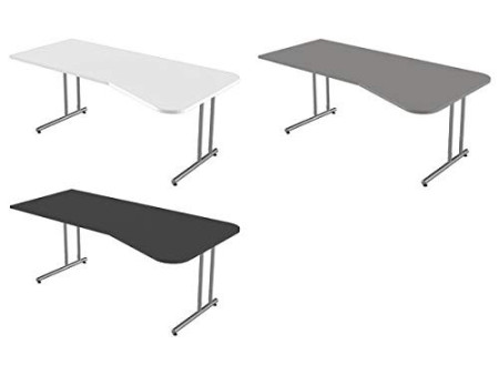 kerkmann Bureau pour PC Start Up, piètement en C, blanc