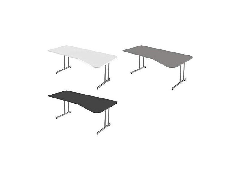 kerkmann Bureau pour PC Start Up, piètement en C, blanc