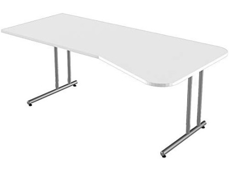 kerkmann Bureau pour PC Start Up, piètement en C, blanc