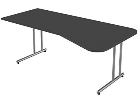 kerkmann Bureau pour PC Start Up, piètement en C, blanc