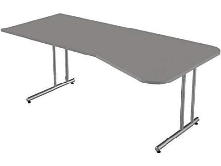 kerkmann Bureau pour PC Start Up, piètement en C, graphite