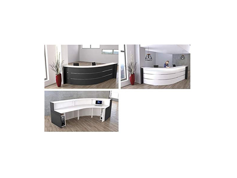 kerkmann Comptoir arrondi BARI, (L)3.320x(P)1.800 mm