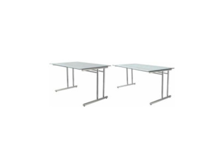 kerkmann Bureau ARTLINE, (L)1.600 mm, avec plateau en verre