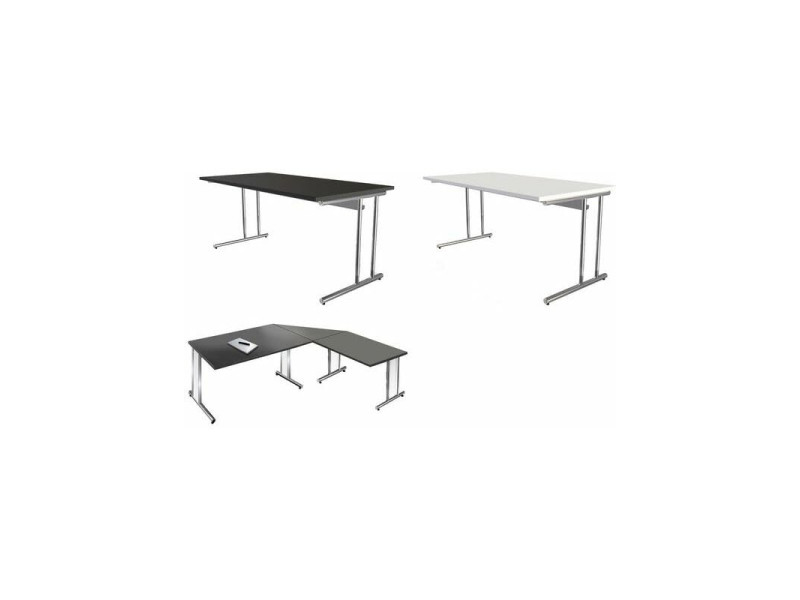 kerkmann Bureau ARTLINE, (L)1.200 mm, blanc