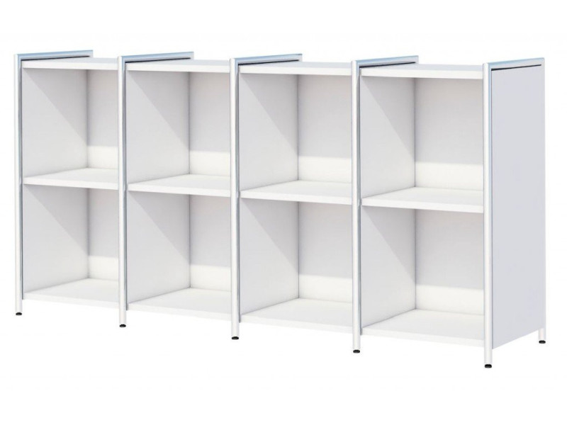 kerkmann Bahut ARTLINE, 2 hauteurs de classeur, blanc
