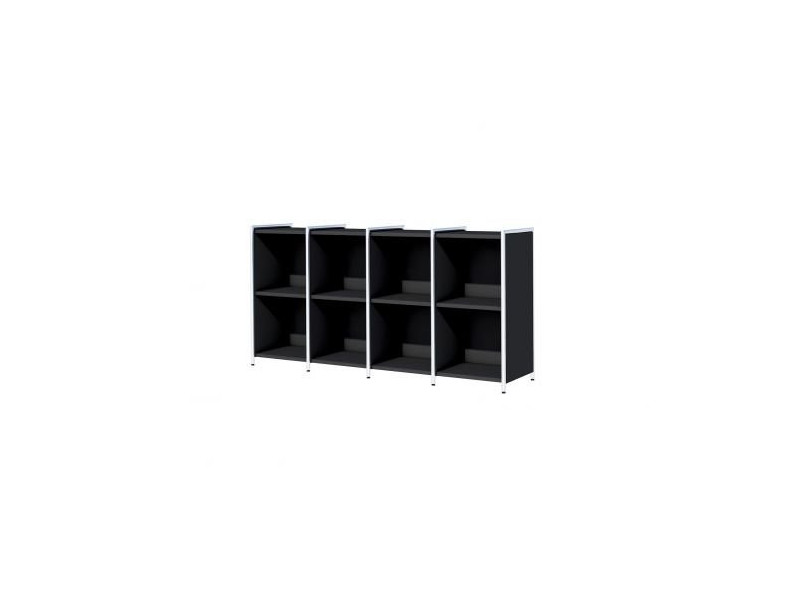 kerkmann Bahut ARTLINE, 2 hauteurs de classeur, anthracite