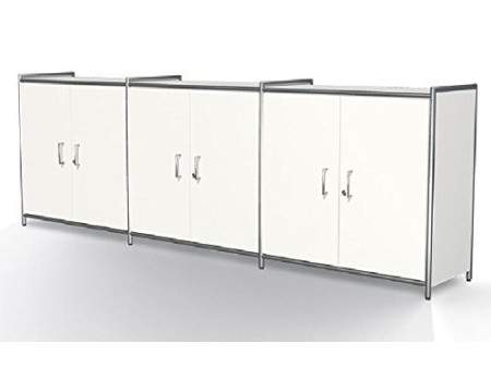 kerkmann Bahut ARTLINE, 2 hauteurs de classeur, blanc