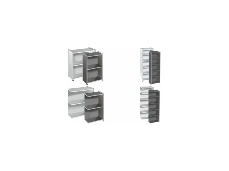 kerkmann Etagère ARTLINE, 2 étagères, (L)410 mm, anthracite