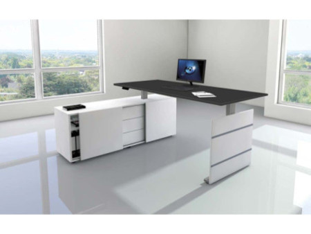 kerkmann Poste de travail complet Move 3, blanc/anthracite