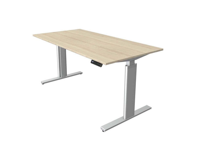 kerkmann Table de bureau assis-debout Move 3 tube, érable