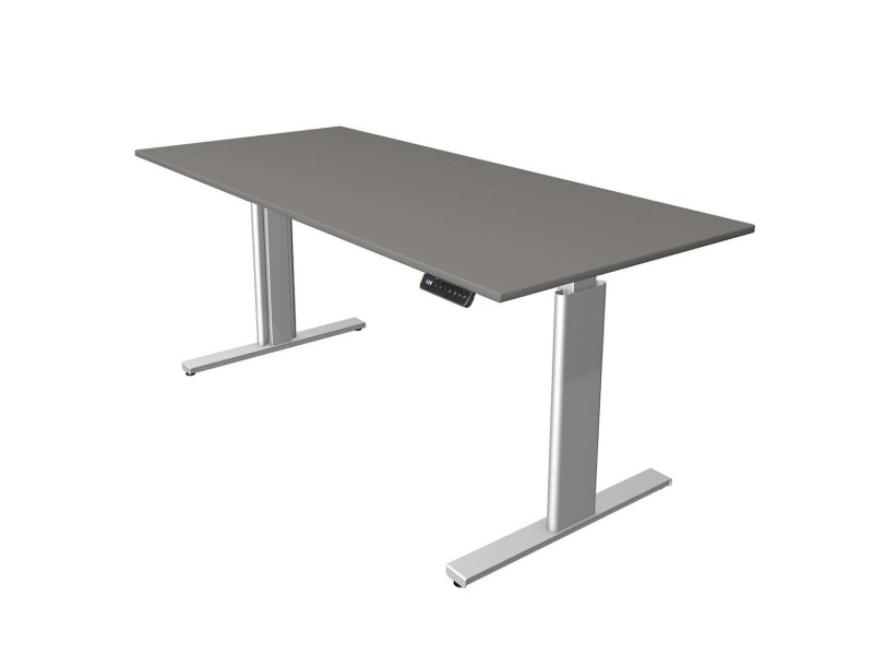kerkmann Table de bureau assis-debout Move 3 tube, graphite