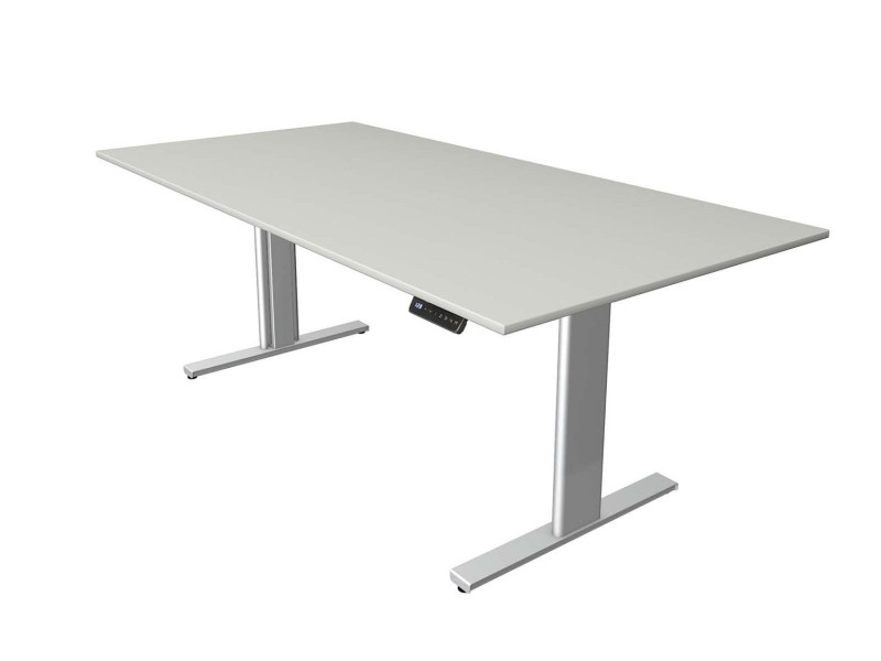 kerkmann Table de bureau assis-debout Move 3 tube,gris clair