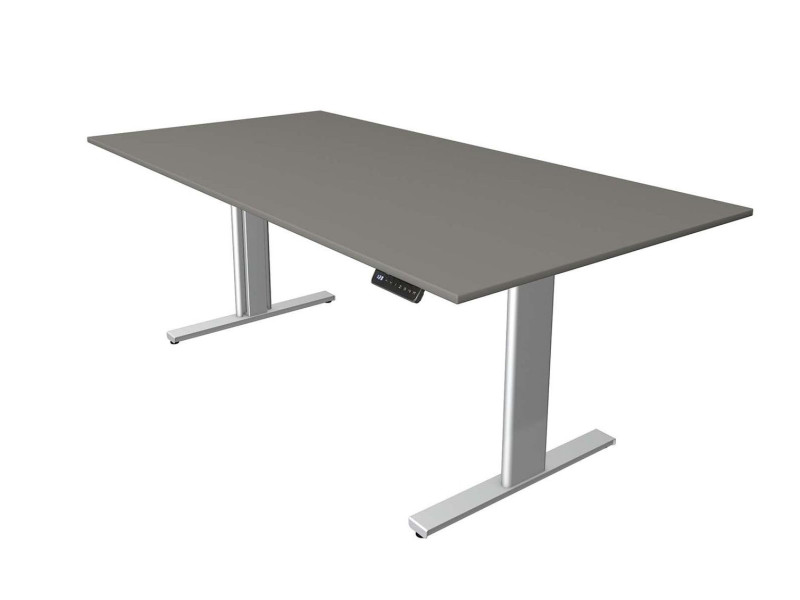 kerkmann Table de bureau assis-debout Move 3 tube, graphite