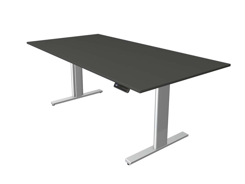 kerkmann Table de bureau assis-debout Move 3 tube,anthracite