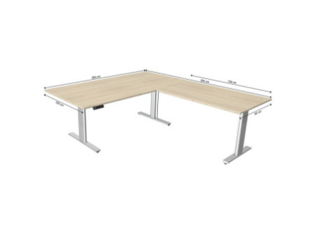 kerkmann Table de bureau assis-debout Move 3 tube
