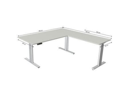 kerkmann Table de bureau assis-debout Move 3 tube