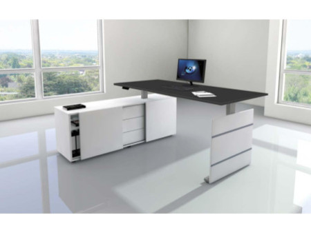 kerkmann Poste de travail complet Move 3 tube, anthracite