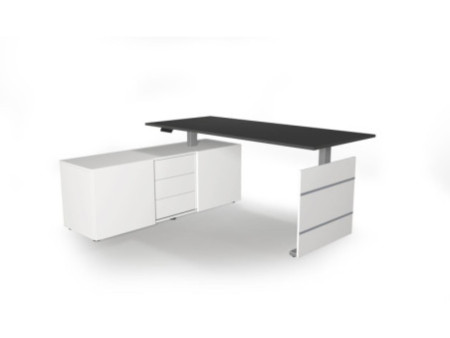 kerkmann Poste de travail complet Move 3 tube, anthracite