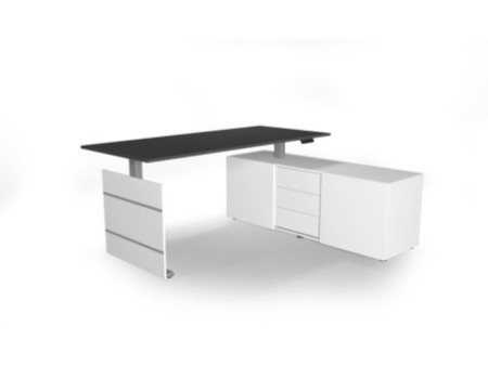 kerkmann Poste de travail complet Move 3 tube, anthracite