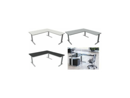kerkmann Bureau UNIC avec extension, (L)1.800 mm, anthracite