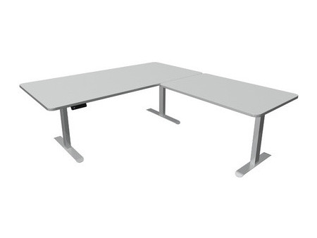 kerkmann Table de bureau assis-debout Move 3 Premium, gris