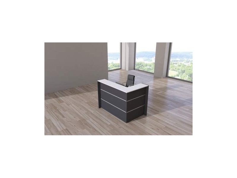 kerkmann Comptoir en L BARI, (L)1.500 x (P)950 mm,anthracite