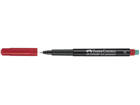 FABER-CASTELL Marqueur permanent MULTIMARK F, rouge