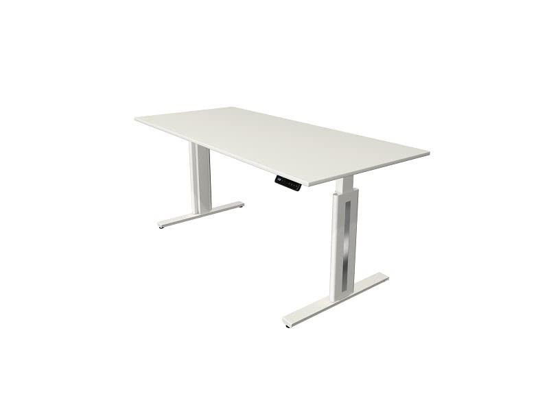 kerkmann Table de bureau assis-debout Move 3 fresh, blanc