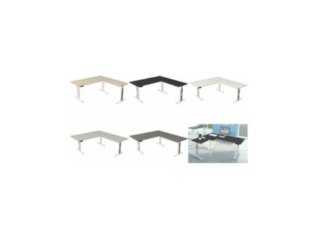 kerkmann Table de bureau assis-debout Move 3 fresh, blanc