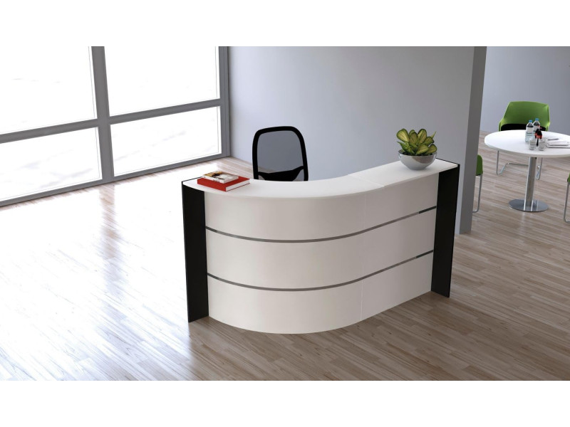 kerkmann Comptoir arrondi BARI Compact, (L)1.750 x (P)950 mm