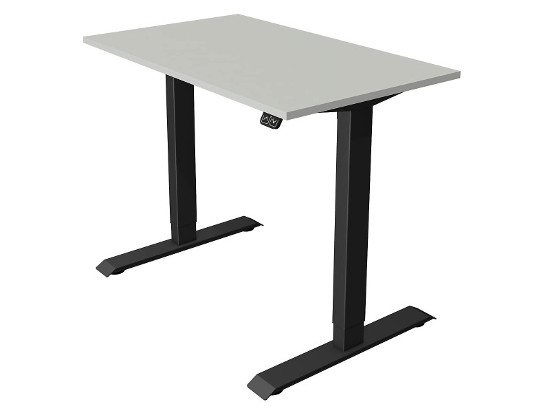 kerkmann Table de bureau assis-debout Move 1, gris clair