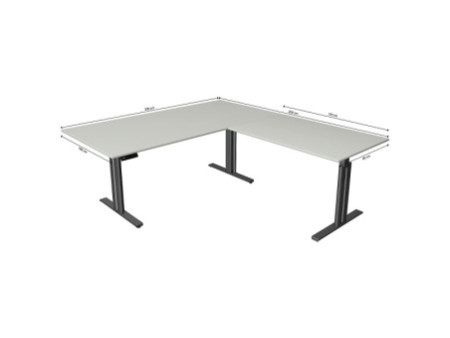 kerkmann Table de bureau assis-debout Move 3 elegant, chêne