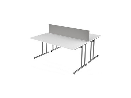 kerkmann Table de bureau Start Up, (L)1.800x(H)750 mm, gris