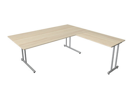 kerkmann Bureau Start Up avec extension, gris clair