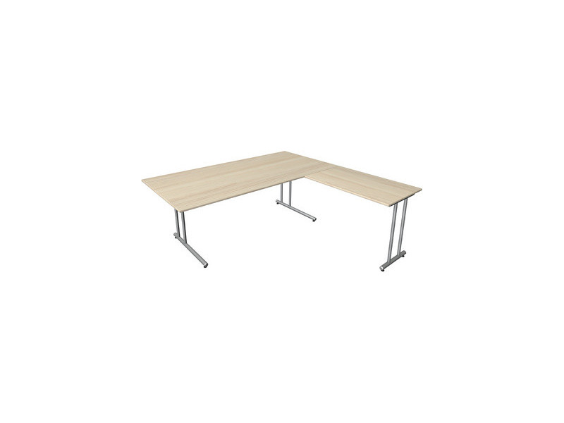 kerkmann Bureau Start Up avec extension, gris clair