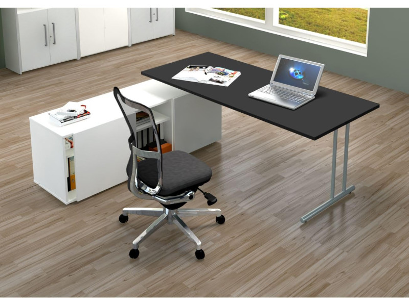 kerkmann Poste de travail complet Start Up, anthracite